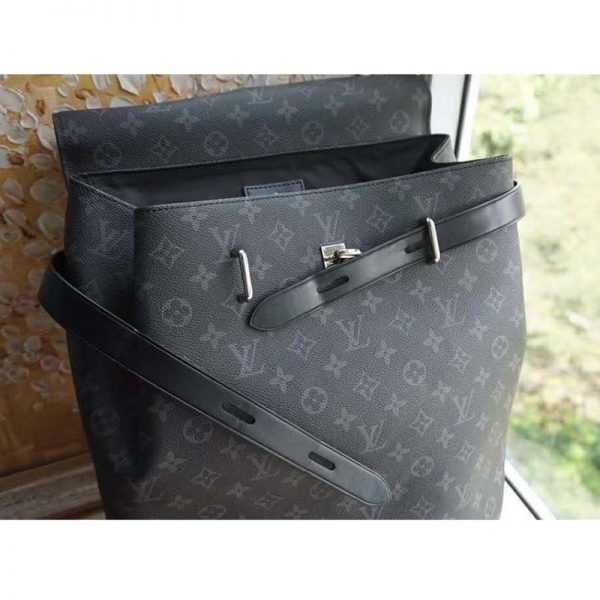 Louis Vuitton LV Unisex City Steamer Backpack Monogram Eclipse Canvas (6)