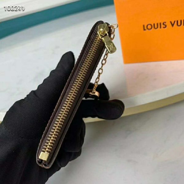 Louis Vuitton LV Unisex Key Pouch Damier Ebene Canvas-Brown (4)