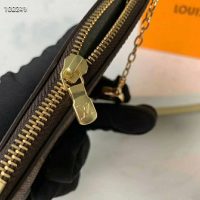 Louis Vuitton LV Unisex Key Pouch Damier Ebene Canvas-Brown