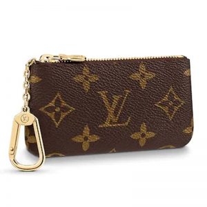 Louis Vuitton LV Unisex Key Pouch Iconic Monogram Canvas-Brown