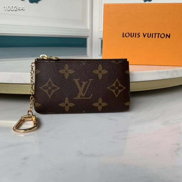Louis Vuitton LV Unisex Key Pouch Iconic Monogram Canvas-Brown (2)