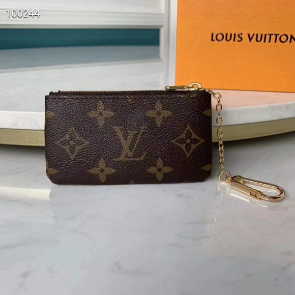 Louis Vuitton LV Unisex Key Pouch Iconic Monogram Canvas-Brown (3)