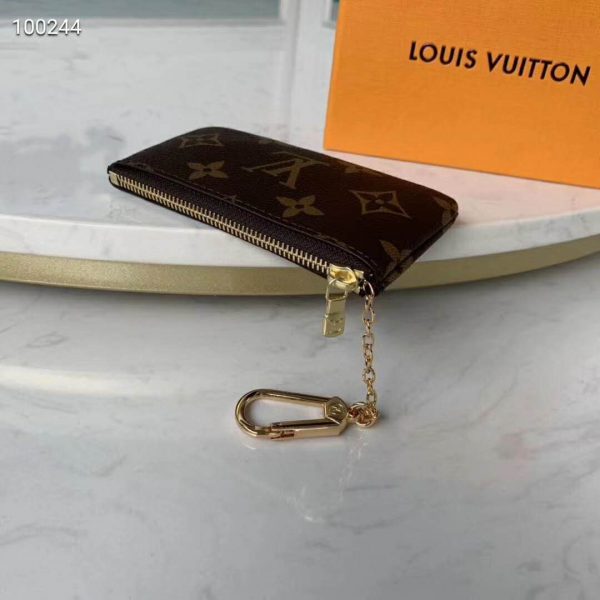 Louis Vuitton LV Unisex Key Pouch Iconic Monogram Canvas-Brown (4)