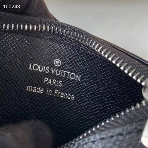 Louis Vuitton LV Unisex Pochette Clé Key Pouch Damier Graphite Canvas (10)