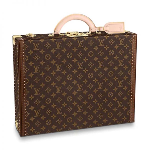 Louis Vuitton LV Unisex President Handbag in Monogram Canvas-Brown