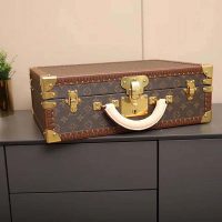 Louis Vuitton LV Unisex President Handbag in Monogram Canvas-Brown