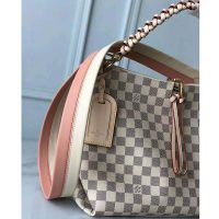 Louis Vuitton LV Women Beaubourg Hobo MM Damier Azur Coated Canvas