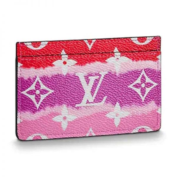 Louis Vuitton LV Women LV Escale Card Holder Monogram Coated Canvas