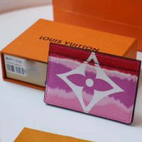 Louis Vuitton LV Women LV Escale Card Holder Monogram Coated Canvas