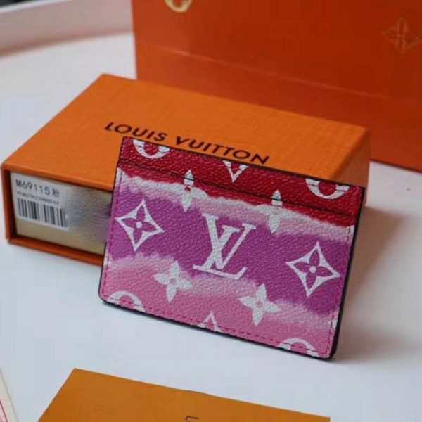 Louis Vuitton LV Women LV Escale Card Holder Monogram Coated Canvas (3)