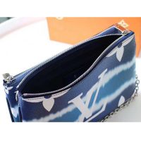 Louis Vuitton LV Women LV Escale Pochette Double Zip-Blue