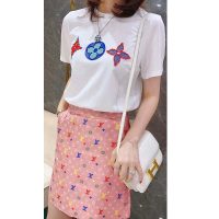 Louis Vuitton LV Women Multicolor Monogram Printed T-Shirt-White