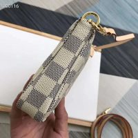 Louis Vuitton LV Women Pochette Accessoires Zippy Wallet Damier Azur Canvas
