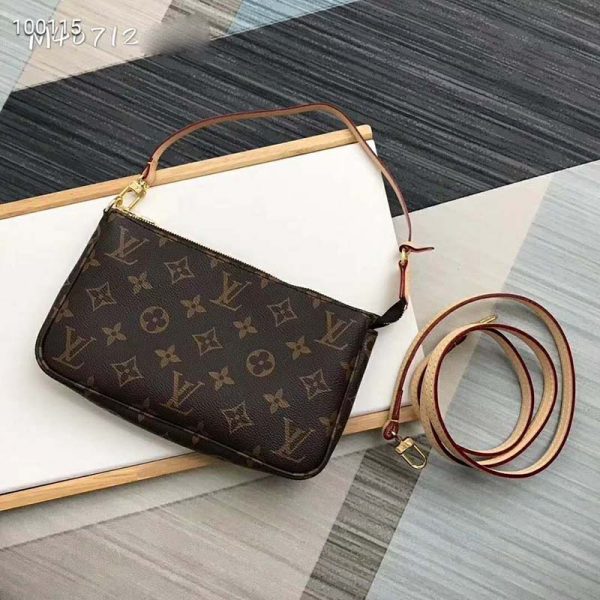 Louis Vuitton LV Women Pochette Accessoires Zippy Wallet Monogram Canvas (3)