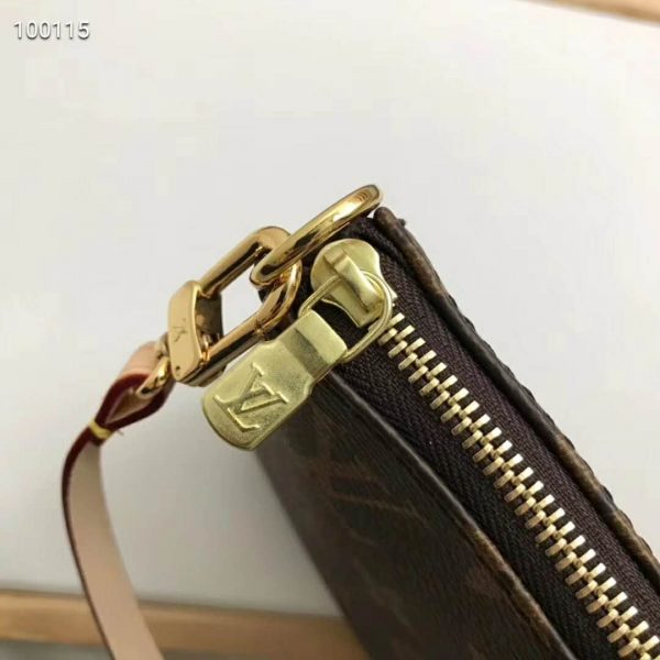 Louis Vuitton LV Women Pochette Accessoires Zippy Wallet Monogram Canvas (8)