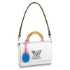 Louis Vuitton LV Women Twist MM Deep-Dyed Epi Leather-White