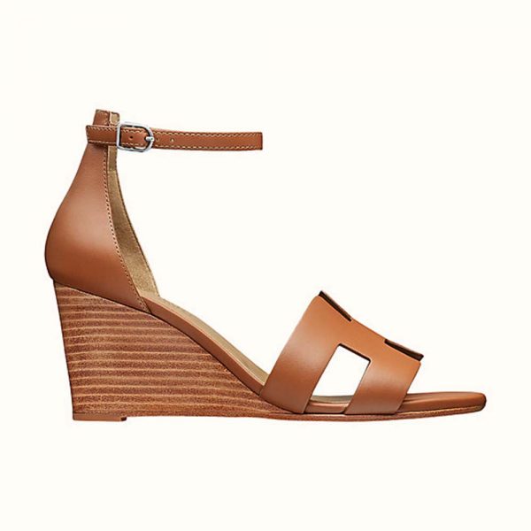 Hermes Women Legend Sandal in Calfskin with Iconic “H” Cut-Out and Thin Ankle Strap 7