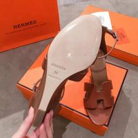 Hermes Women Legend Sandal in Calfskin with Iconic “H” Cut-Out and Thin Ankle Strap 7