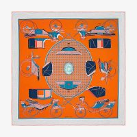 Hermes Women Les Voitures A Transformation Scarf 90