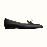 Hermes Women Pegase Ballerina in Calfskin-Black