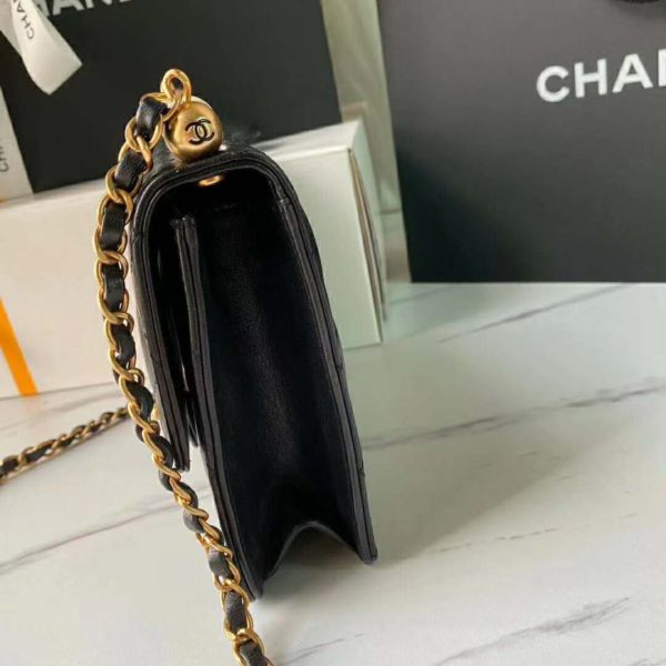 Chanel Women Flap Bag Goatskin Acrylic Beads & Ruthenium-Finish Metal (6)