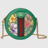 Gucci GG Women Ophidia GG Flora Mini Round Shoulder Bag