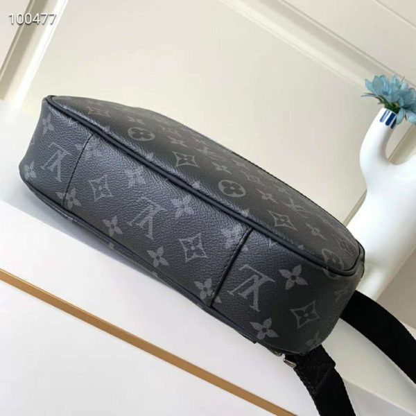 Louis Vuitton LV Men Bumbag in Monogram Eclipse Canvas-Black (7)