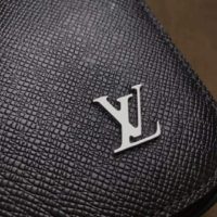 Louis Vuitton LV Unisex Alex Backpack in Taiga Leather-Black