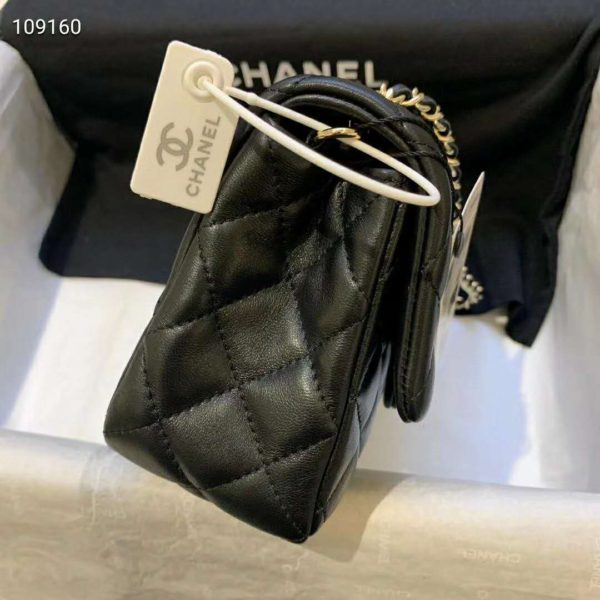 Chanel Women Flap Bag Lambskin & Gold-Tone Metal-Black (2)