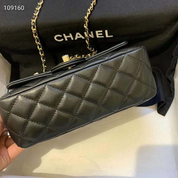 Chanel Women Flap Bag Lambskin & Gold-Tone Metal-Black (3)