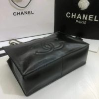 Chanel Women Shopping Bag Shiny Aged Calfskin & Gold-Tone Metal