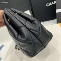 Chanel Women Small Drawstring Bag Lambskin & Gold-Tone Metal-Black