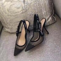 Dior Women Shoes J’Adior High-Heeled Shoe in Black Mesh 95mm Heel 1