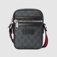 Gucci GG Men GG Black Messenger GG Supreme Canvas