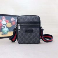 Gucci GG Men GG Black Messenger GG Supreme Canvas