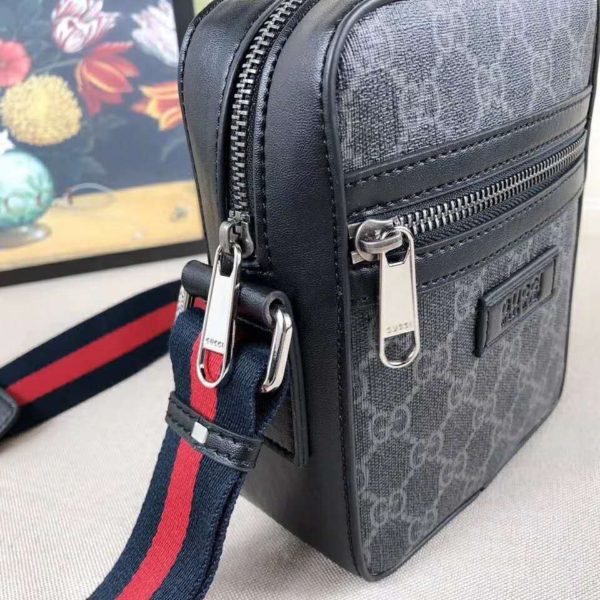 Gucci GG Men GG Black Messenger GG Supreme Canvas (8)