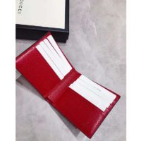 Gucci GG Unisex Baiadera Stripe Canvas Bi-Fold Wallet-Red