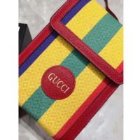 Gucci GG Unisex Baiadera Stripe Canvas Mini Bag Stripe Print