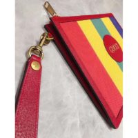 Gucci GG Unisex Baiadera Stripe Canvas Pouch Gucci Script Logo