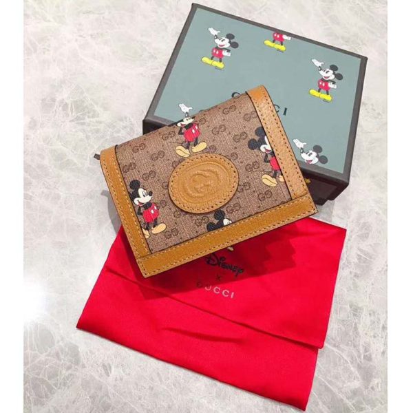 Gucci GG Unisex Disney x Gucci Card Case Wallet-Brown (3)