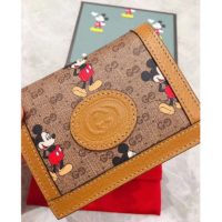 Gucci GG Unisex Disney x Gucci Card Case Wallet-Brown