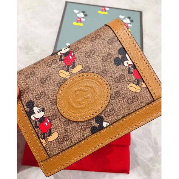 Gucci GG Unisex Disney x Gucci Card Case Wallet-Brown (4)