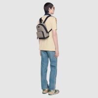 Gucci GG Unisex Eden Small Backpack BeigeEbony GG Supreme Canvas