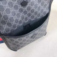 Gucci GG Unisex GG Black Belt Bag GG Supreme Canvas