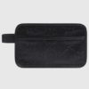 Gucci GG Unisex GG Embossed Cosmetic Case Black Embossed Leather