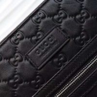 Gucci GG Unisex Gucci Signature Messenger Black Gucci Signature Leather