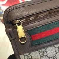 Gucci GG Unisex Ophidia GG Pouch BeigeEbony GG Supreme Canvas