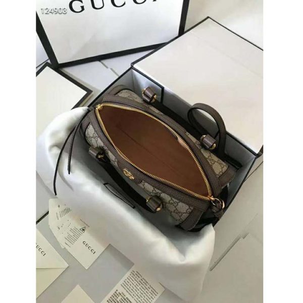 Gucci GG Unisex Ophidia GG Small Boston Bag Supreme Canvas (10)