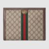 Gucci GG Unisex Ophidia Pouch BeigeEbony GG Supreme Canvas