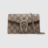 Gucci GG Women Dionysus Super Mini Leather Bag GG Supreme Canvas